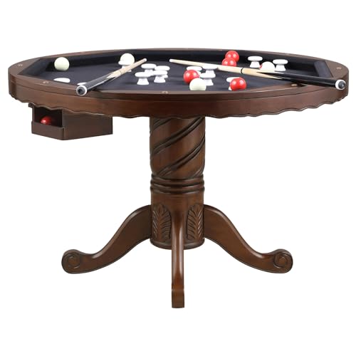Turk3in1roundpedestalgametabletobacco Urban Country Home Decor Turk 3 in 1 round pedestal game table tobacco urban country home decor