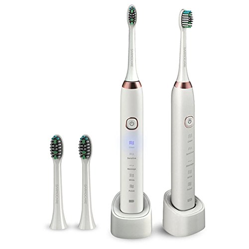 Elektrische Zahnbürsten Oral Irrigator Wasserreiniger SMX&xh Elektrische Zahnbürste Ultraschall 5 Modelle Drahtloser Akku IPX7 Wasserdichtes