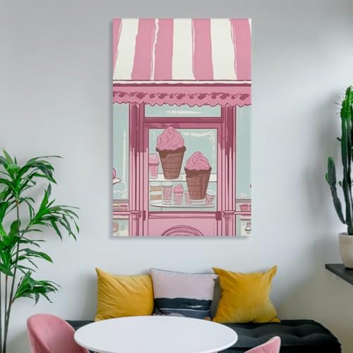 Affiche colorée moderne en impression sur toile haute qualité