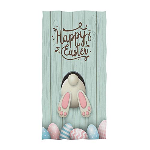 Naanle Lovely Easter Rabbit Colors Eggs Bunny Pattern Soft Absorbent Guest Hand Towels Multipurpose for Bathroom, Hotel, Gym and Spa (16 x 30 Inches) Naanle Lovely Easter Rabbit Colors Eggs Bunny Pattern Soft Absorbent Guest Hand Towels Multipurpose for Bathroom, Hotel, Gym and Spa (16 x 30 Inches)