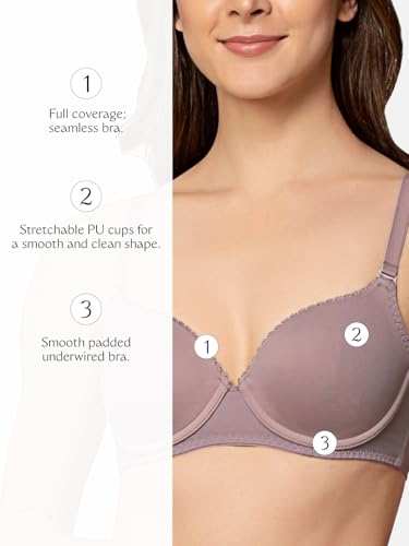 Image of Triumph International Women's Cotton Wire Free Modern Full-Coverage Bra (20I319)