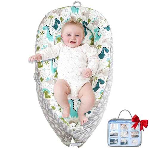 Image of BELIVIUM Newborn Baby Lounger for Playtime Activity Mat Tummy Time Pillow, Detachable 0-18 Months Infant Lounge Pad, Portable Baby Floor Seats & Loungers Must Haves Newborn Gifts