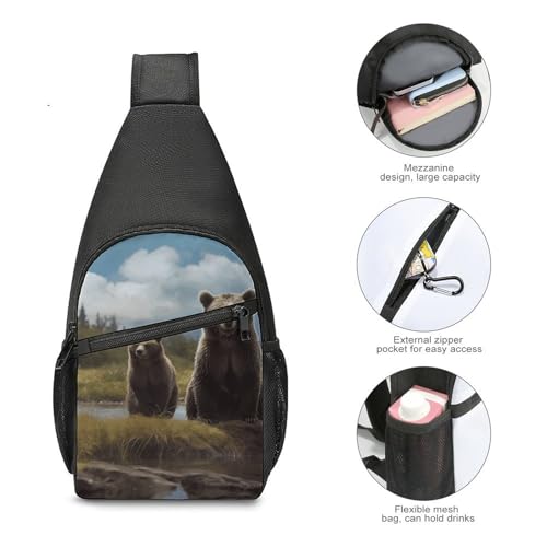 Bolso bandolera ligero de poliéster para senderismo miniatura 5