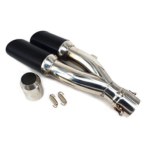 image for JFG RACING Slip on Exhaust 1.5-2 Inlet Stainelss Steel Muffler with Mo