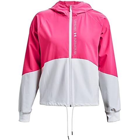 Under Armour Damen Women's Ua Woven Full Zip Jacket Warmup Tops Cover