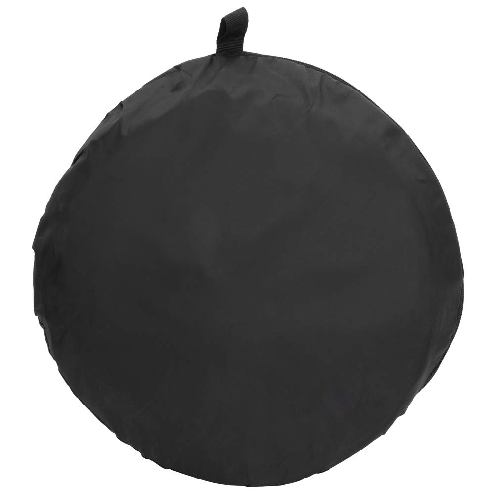 Pannello riflettente pieghevole 5 in 1 in tessuto riflettente rotondo con doppia maniglia, luce di riempimento fotografica con luce soffusa argento oro nero bianco, riflettore (110 cm)
