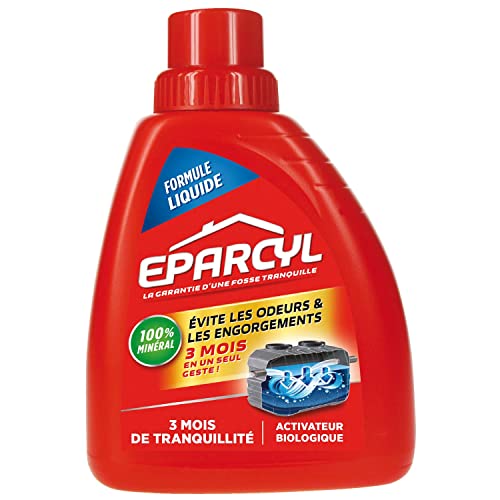 Eparcyl Líquido — Botella (500 ml) — Activador biológico de fosas sépticas — Mantenimiento de fosas sépticas (el empaque puede variar)