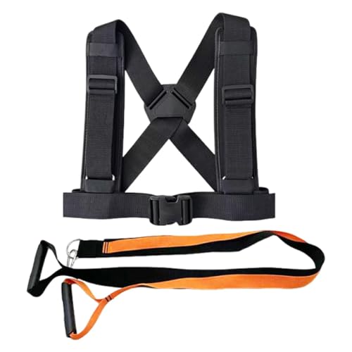 Pegciuho Resistencias Bandas Elásticas de Nylon para Sprint con Cordón Bungee Resistente Cinturón Instantáneo Banda Profesional de Entrenamiento Lateral Acceso, Mochila Ajustable