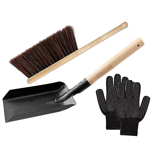 MAGICLULU 1Juego Limpieza Mango De Madera Incluye y Guantes De Silicona Resistentes Herramientas Para Accesorios De Limpieza Efectivos