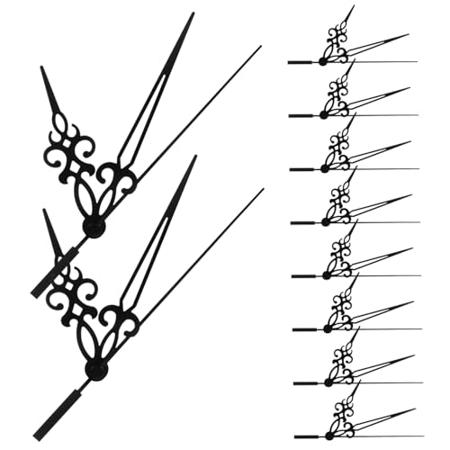 HEALEEP 10セット 優雅な装飾時計針 軽量精密な掛け時計用交換部品 修理向け 多用途対応