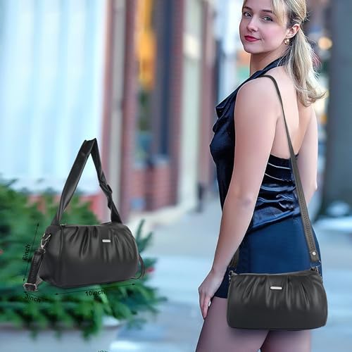 Image of Synthetic Leather Casual Top Handle Handheld Crossbody Travel Side Sling Bag For Women
