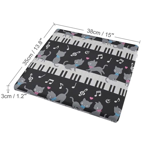 Coussin de siège en mousse à mémoire de forme premium Music Cat - 3