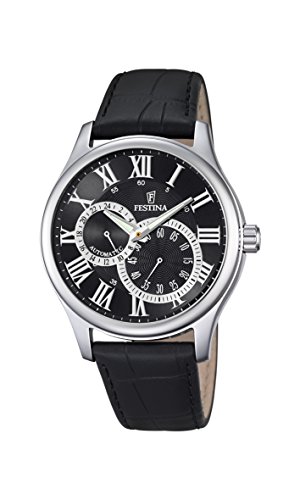 Preisvergleich Produktbild Festina Herren Analog Automatik Uhr mit Leder Armband F6848 / 3