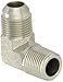 Eaton Aeroquip 2024-8-10S 90 Degree Male Elbow, JIC 37 Degree & NPT End Types, Carbon Steel, 1/2 NPT(m) x 5/8 JIC(m) End Size, 5/8" Tube OD, 1/2" Male Pipe Size