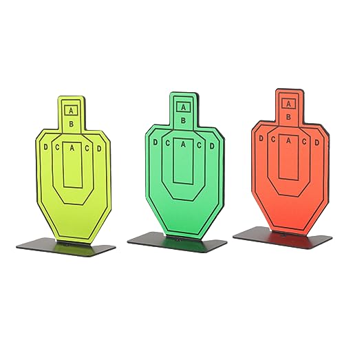 POPETPOP 3pcs Reusable Training Toys Stainles Steel Targets Board for Shooting Accuracy Easy to Use