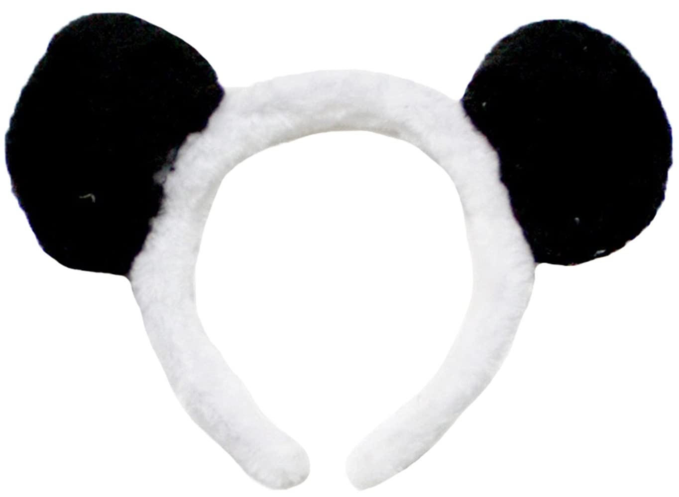Petitebella Animal Ear Headband (Panda, One Size)