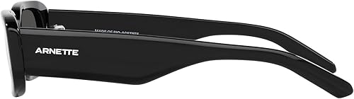 Miniatura 4 de Arnette AN4317 Litty - Gafas de sol rectangulares, color negro y gris oscuro, 1.969 in, NegroGris oscuro