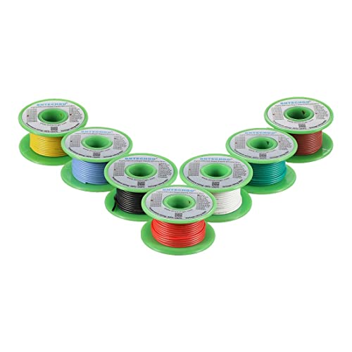 Fil de cuivre étamé flexible 22 AWG gaine silicone 7 couleurs BNTECHGO
