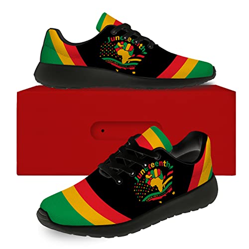 Generic Juneteenth Print Shoes for Men Women Walking Running Breathable Lightweight Tennis Sneakers2