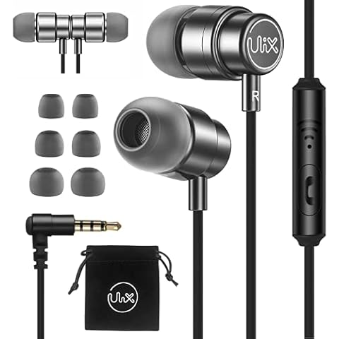 UliX Rider Kopfhörer In Ear Kopfhörer mit Kabel und Mikrofon Cover