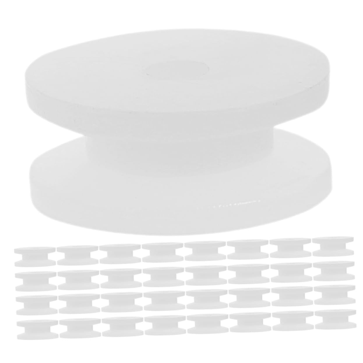 Toyvian Tiny Gears Set 50pcs Plastic Pulley Wheel Gears Boys and Girls Toy Accessory for DIY Projects and Toy Car