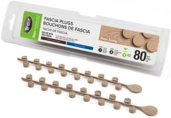 Trex Fascia Plugs (80ct) (Woodgrain White)