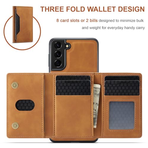 Capa carteira magnética removível de couro para Samsung Galaxy S23 Ultra S22 S21 Plus S20 FE Note20