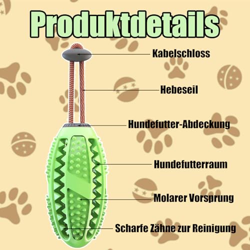 agogue Hundespielzeug Unzerstörbar, Starker Naturkautschuk Hundespielzeug Kleine Hunde, Zahnpflege Kauspielzeug Hund Unzerstörbar für Klein Mittel und Großhündchen Kauen