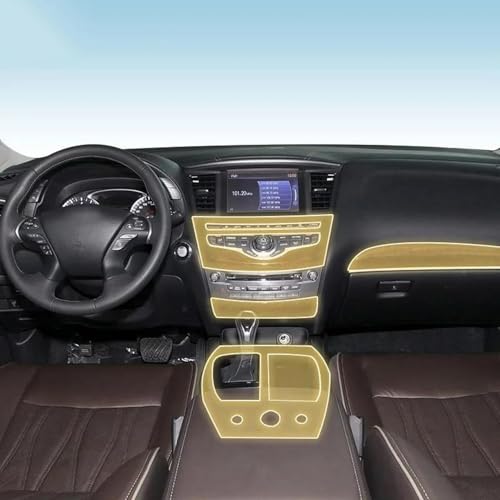 Film TPU transparent Infiniti QX60 protection PPF intérieur luxe