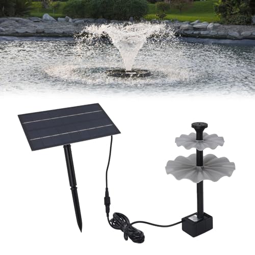 Bomba de Fonte Solar, Kit Versátil de Bomba de água Solar Externa Poderosa de 4w Dc 4.5-10v para Pis