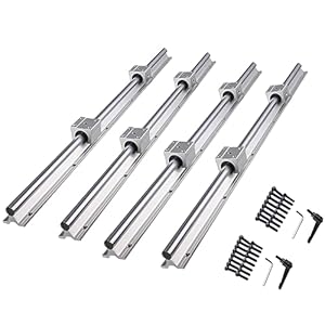 CNCYEAH 4 Stück Linearführung SBR25-800mm Set