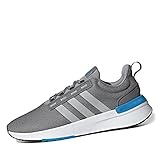 3 tiras sin costuras adidas Racer TR21, Sneaker Hombre, Grey Three/Grey Two/Pulse Blue, 42 2/3 EU