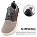 CFVKPT Men's Wide Toe Box Shoes Arch Support Barefoot Dress Sneakers Fashion Comfortable Breathable Casual Shoes (Brown,43)
