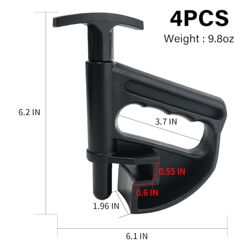 Image of 4 Pack Tire Changer Universal Rim Pry Clamp, Nylon Tire Bead Clamp Drop Center Tool, Manual Tire Changer Wheel Changing Helper