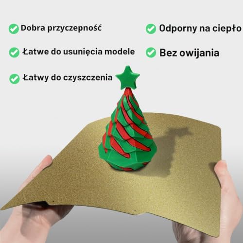 TIOPY Dwustronnie strukturalna płyta drukująca PEI 235 x 235 mm, elastyczna płyta PEI, magnetyczna płyta z wkładką samoprzylepną do Ender 3/Ender 3 Pro/Ender 3 V2/Neptune 3 Pro/4/Sovol SV05