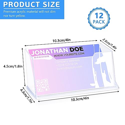 PLAPOT 12 Pezzi Porta Biglietti da Visita in