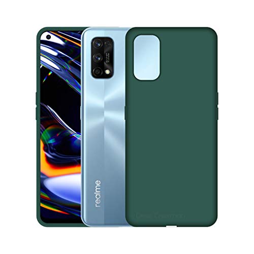 Image of Case Creation Luxurious OG Series for Realme 7 Pro Case Cover,Anti-Dirty Slim Case Frosted Matte Cute Candy TPU Raised Bezel (Splash of Color) Back Cover for Realme 7 Pro -Lake Green