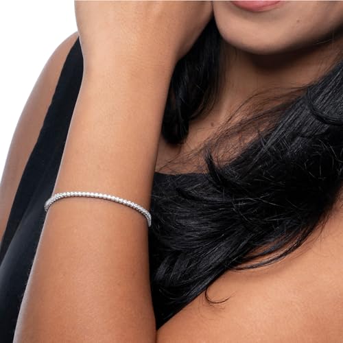 Amazon Essentials IGI Certified Lab Grown Diamond Tennis Bracelet for Women in 14k Gold - Size 7 Inches3