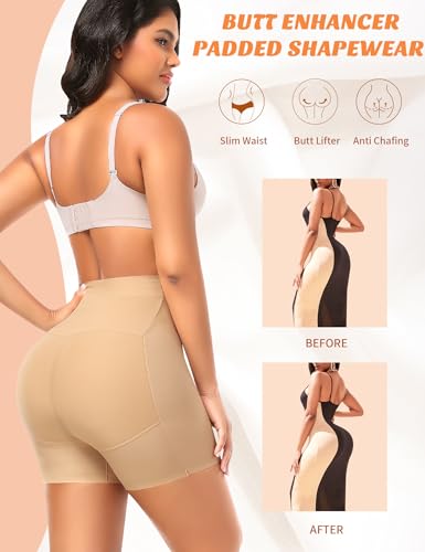 Image of DERCA Butt Lifter Panties Padded Underwear for Women Seamless Booty Pads Hip Enhancer Butt Lifting panty