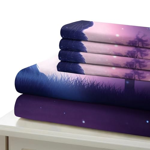 Housse de couette 220x240 chat 3D parure lit microfire 3 pièces - 7