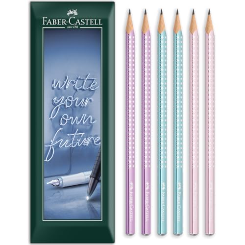 Lápices de grafito Faber-Castell B, pack 6 miniatura 1