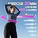JLoibao Weighted Hula Circle with 32 Links(66 Inch), Sweet Weight Ball, for Adults Weight Loss, Infinity Fitness Hoop Plus Size, for Women Smart Exercise Equipment