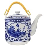 Los orificios de filtro están diseñados en la tetera a las hojas de té que fluyen y fluyen sin problemas.