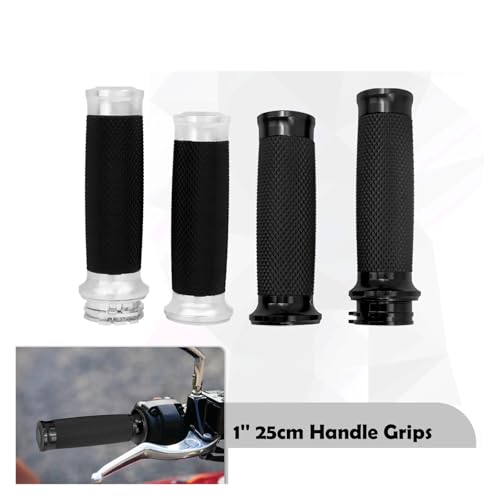 Poignées de guidon moto 25mm pour Softail FLS et Touring FLHR - 2