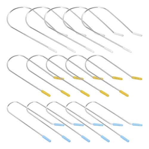 BAZEITFLOW 48 Pezzi 48 Clip Resistenti al Calore per Bigodini Caldi a Forma di U, Set di Fermagli in Metallo per Piccoli Bigodini Elettrici da 1,9 CM, 2,54 CM e 3,81 CM, Accessori per Styling