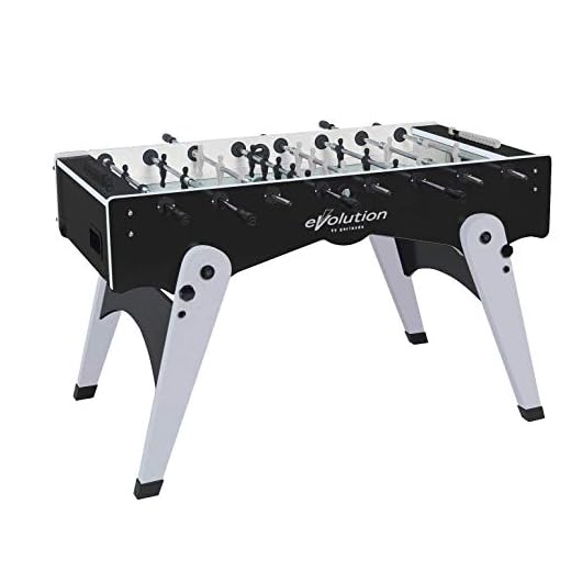 Garlando Mesa Fútbol Foldy Evolution (Negro/Plata, Profesional Barras (pr))