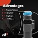 A-Premium 4 Holes Set of 5 Fuel Injectors Compatible with Chevrolet Colorado 2009-2012 & GMC Canyon 2009-2012 & Hummer H3 2009-2010, H3T 2009-2010, 3.7L, Replace# 12616382