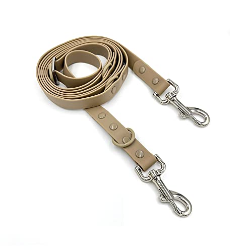 Woof Elite Hands-Free Adjustable Waterproof Dog Leash 7Ft / 8Ft (7 Ft, Beige) #TOP21