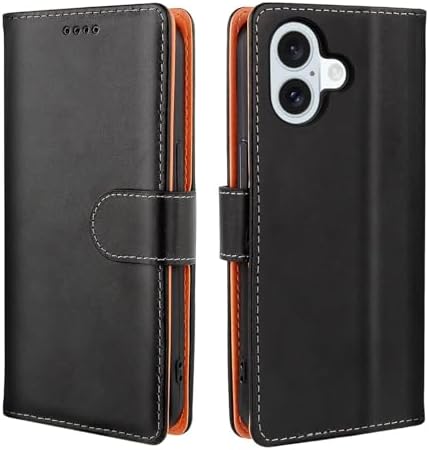 （17:00時点） 【J.DL直営店】 iPhone 16 ケース手帳型 16手帳 スマホケース 手帳型 あいふぉん 16 携帯カバー 耐衝撃 耐摩擦 全面保護 カード収納 スタンド機能 手触りが良い 人気 上質 アイホン 16カバー 6.1インチ対応（ブラック）