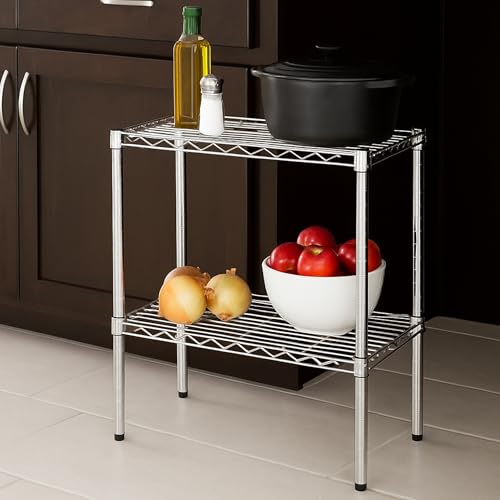 Honey-Can-Do 14x24x24 Shelving Unit CRM SHF-09374 Chrome, 500 lbs
